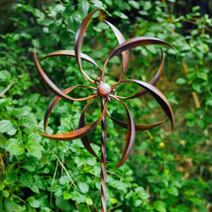 Happy Gardens - 15" Flamed Feather Wind Spinner