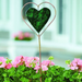 Happy Gardens - Green Heart Disc Garden Stake