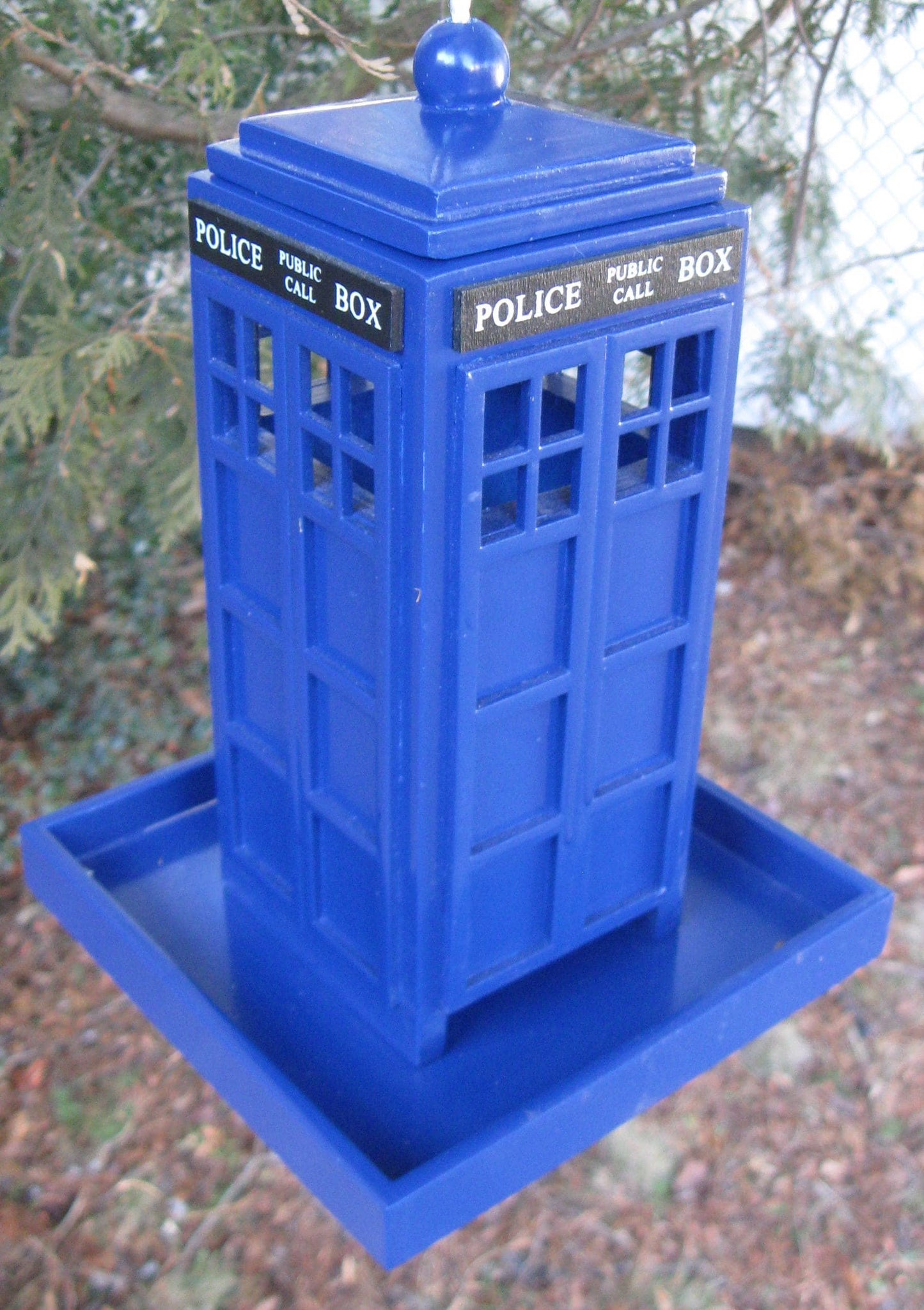 Tardis Bird Feeder