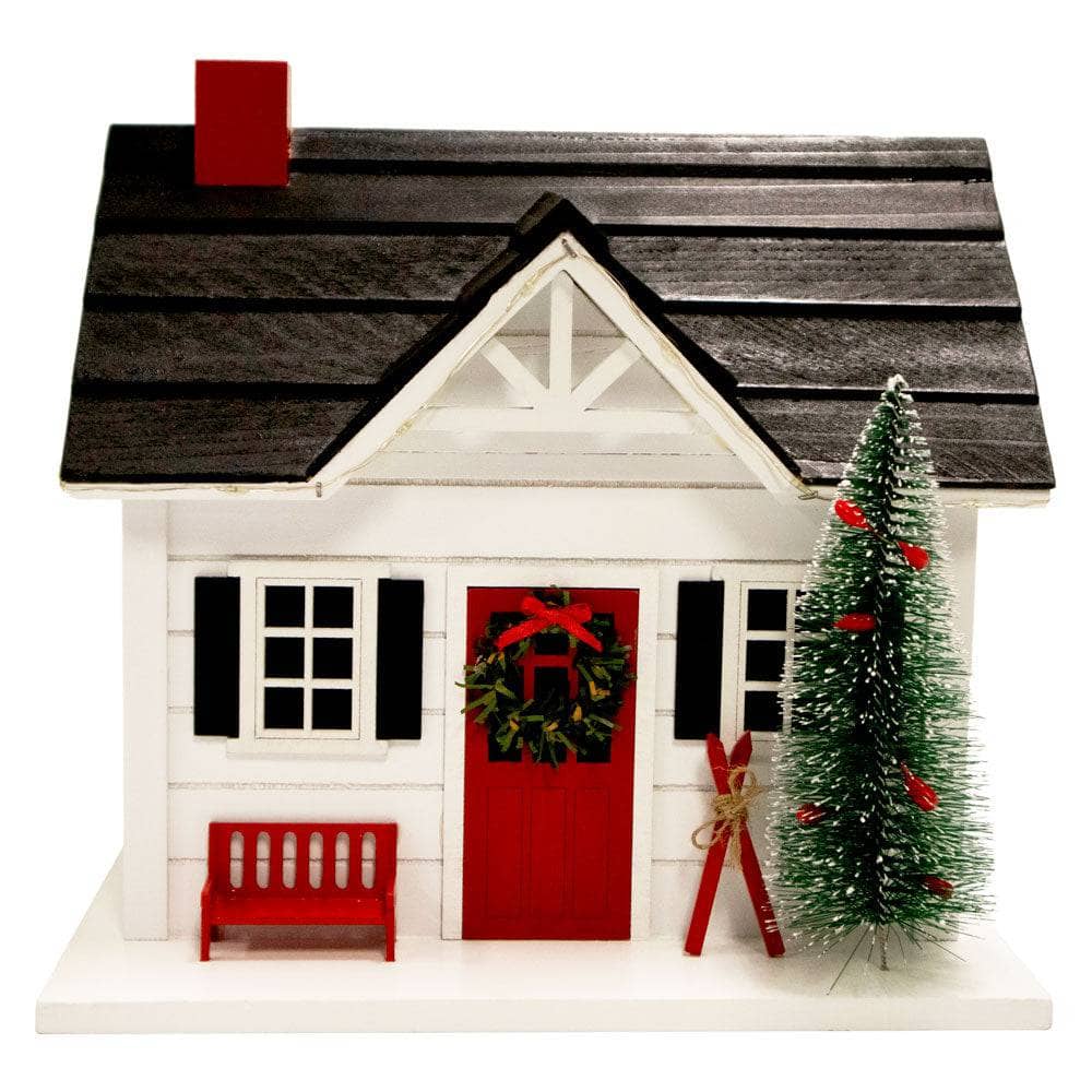Happy Gardens - Holiday Ski House with LED Lights
