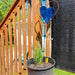 Happy Gardens - Blue Heart Disc Garden Stake