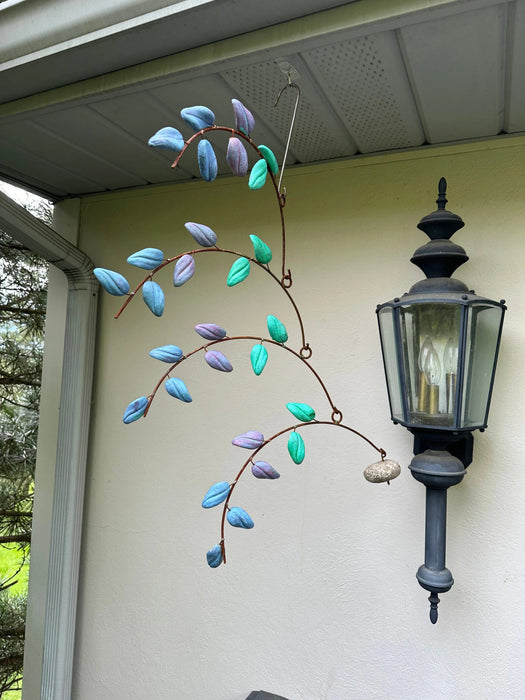 Happy Gardens - Terra Cotta Multi Colored Leaf Mobile