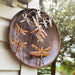 Happy Gardens - Raised Dragonflies Wall Decor Disc