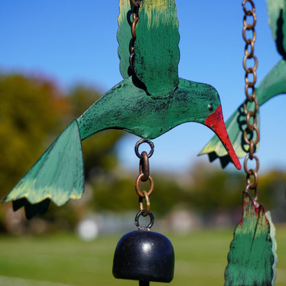 Hanging Hummingbird Wind Chime - Happy Gardens