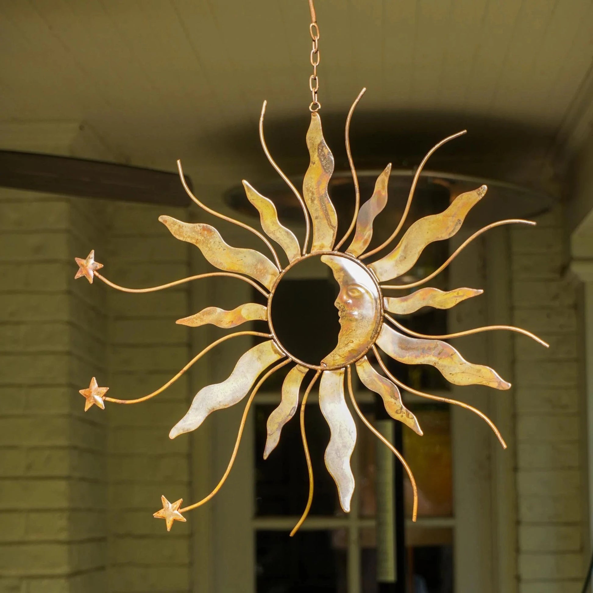 Hanging Sun, Moon, and Stars Ornament - Happy Gardens
