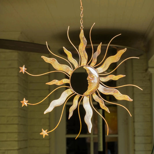 Hanging Sun, Moon, and Stars Ornament - Happy Gardens