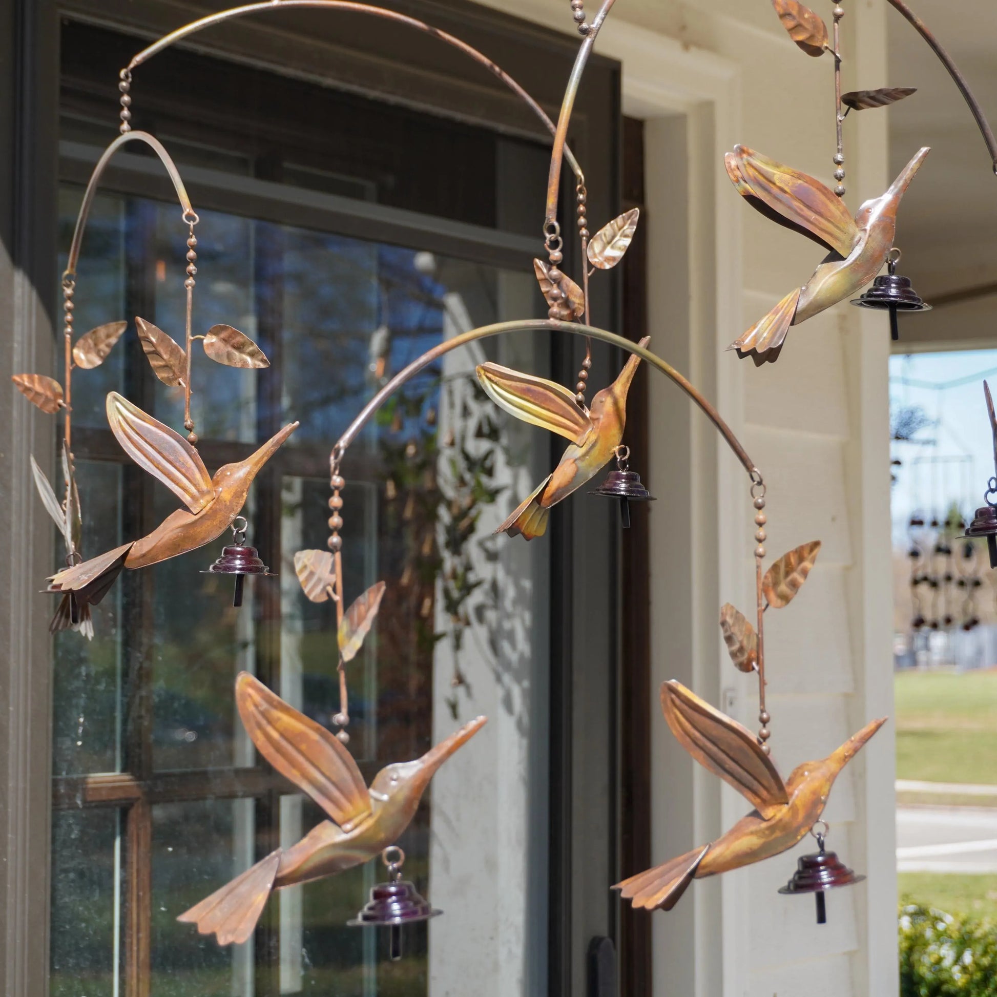 hanging plant hummingbird Ancient Graffiti ANCIENTAG86021 Flamed Hummingbird Mobile