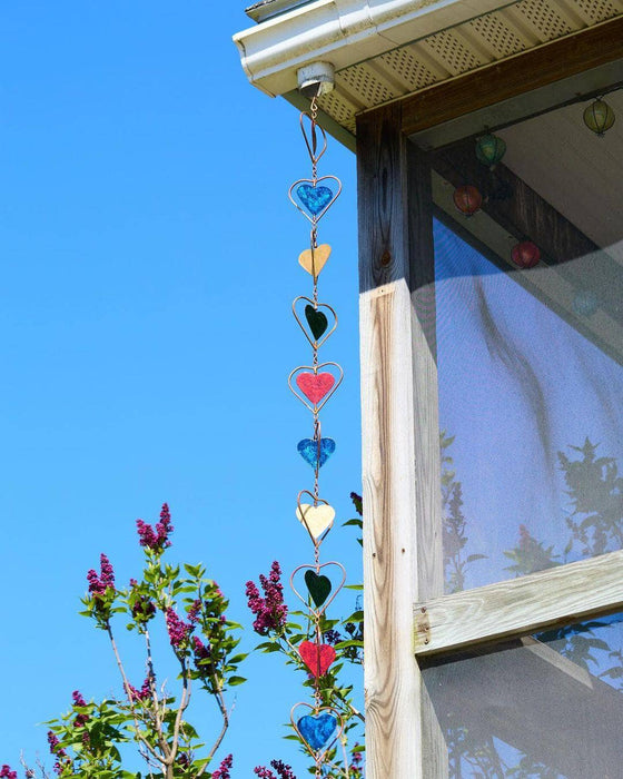 Happy Gardens - Multicolor Heart Rain Chain