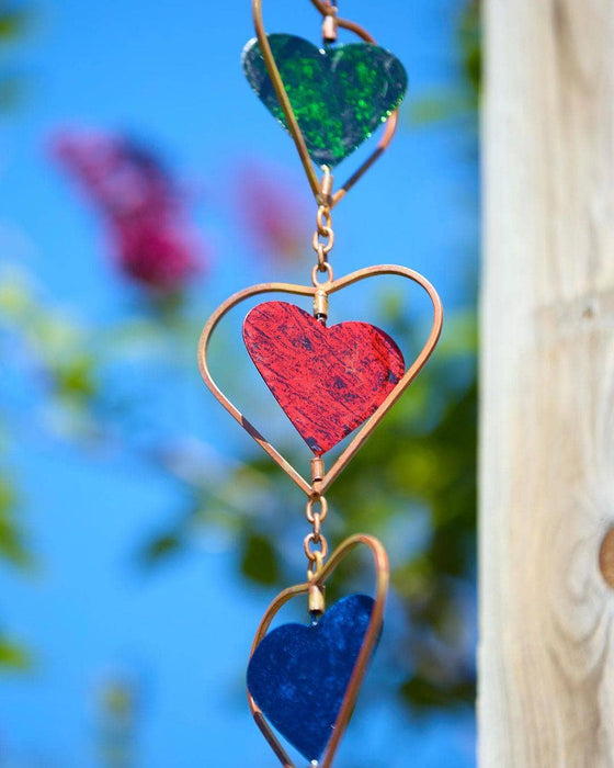 Happy Gardens - Multicolor Heart Rain Chain