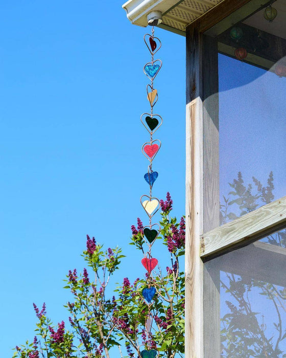 Happy Gardens - Multicolor Heart Rain Chain