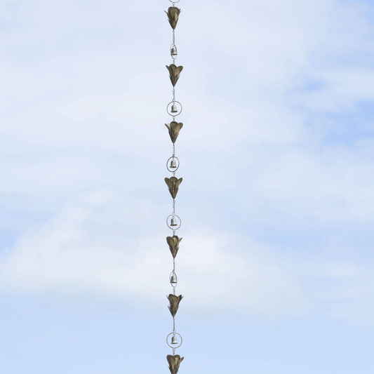 Lily Flower Rain Chain - Happy Gardens