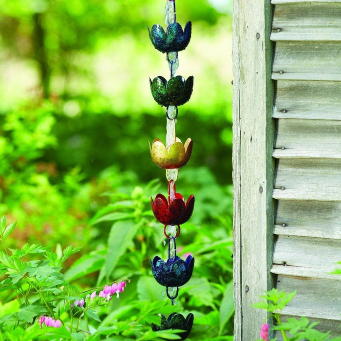 Happy Gardens - Multicolor Lily Cup Rain Chain