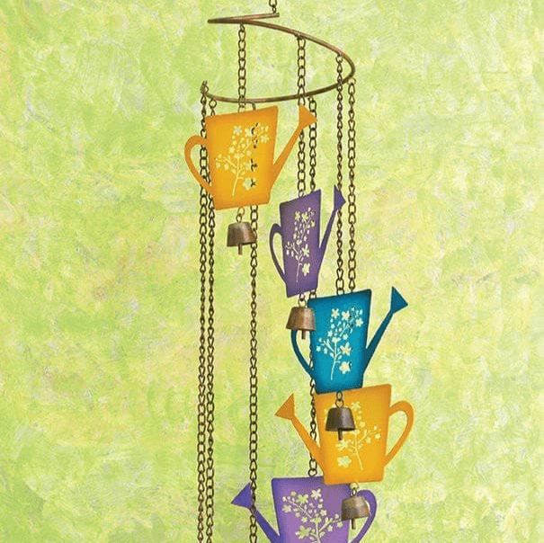 Happy Gardens - Multicolor Watering Cans Hanging Spiral Mobile