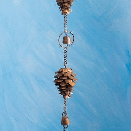 Happy Gardens - Pinecones and Bells Hanging Garden Ornament