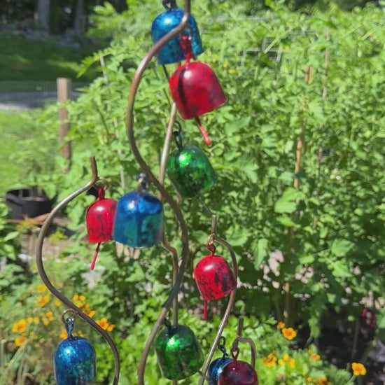 Happy Gardens - Bell Spiral Garden Stake Multicolor