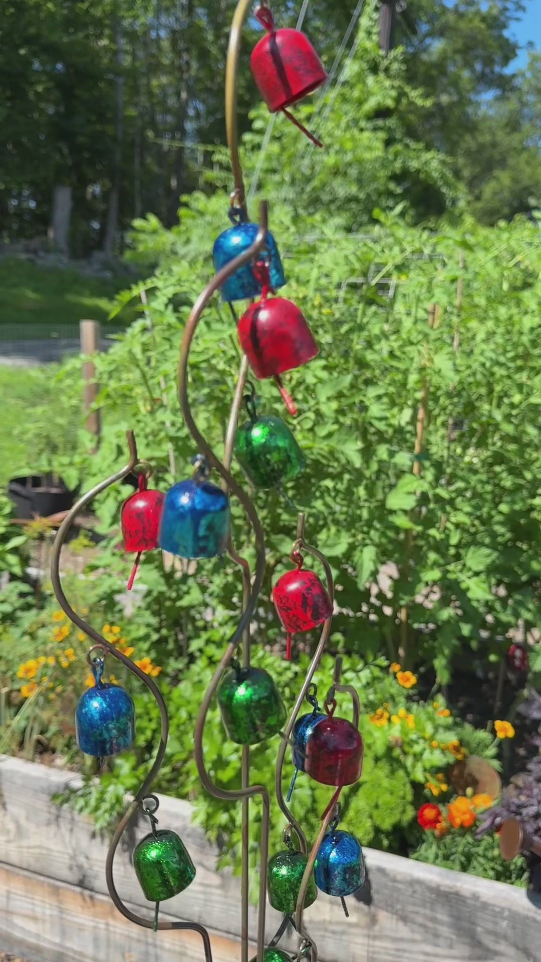 Happy Gardens - Bell Spiral Garden Stake Multicolor