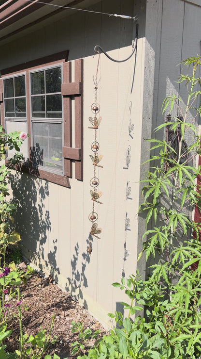 Hanging Dragonfly With Bells Ornament