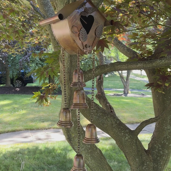Happy Gardens - Birdhouse Wind Chime