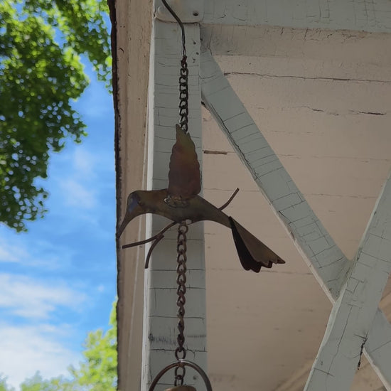 Happy Gardens - Hummingbirds and Bells Hanging Ornament