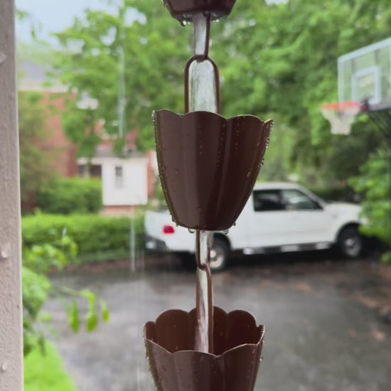 Happy Gardens - Scallop Cup Rain Chain