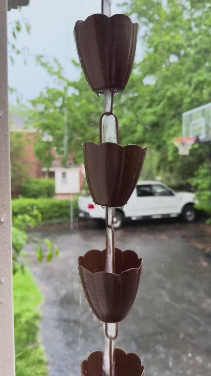 Happy Gardens - Scallop Cup Rain Chain