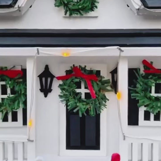 Happy Gardens - Holiday Birdhouse w/Lights 