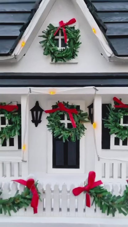 Happy Gardens - Holiday Birdhouse w/Lights 