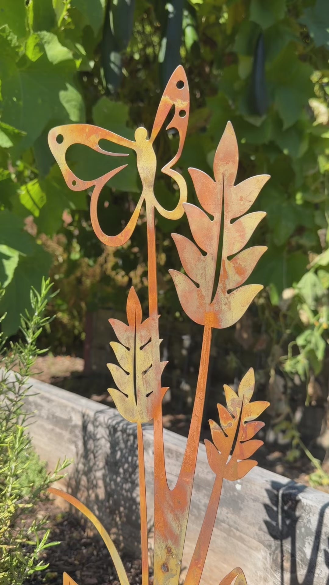 Happy Gardens - Butterfly on Plant Garden Stake