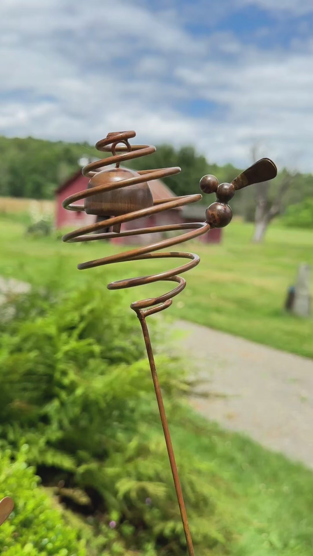 Happy Gardens - Bee Spiral Garden Stake