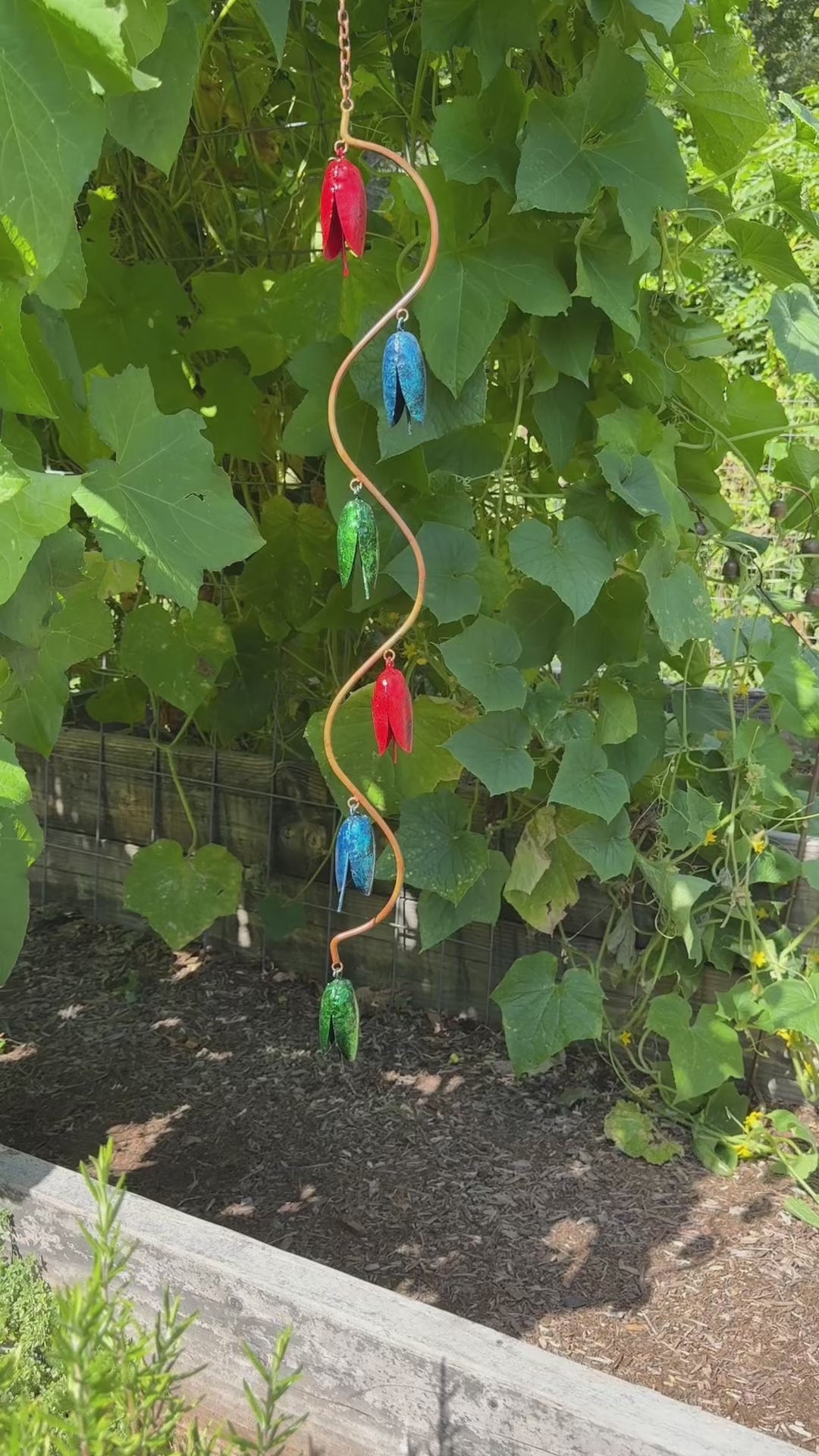 Happy Gardens - Bell Spiral Multicolor Wind Chime