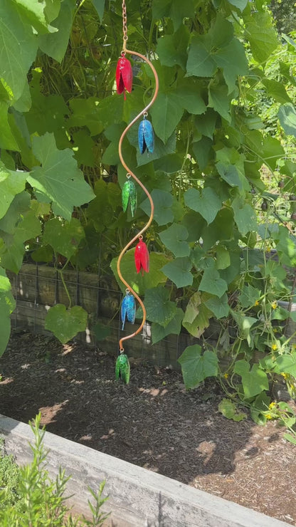 Happy Gardens - Bell Spiral Multicolor Wind Chime