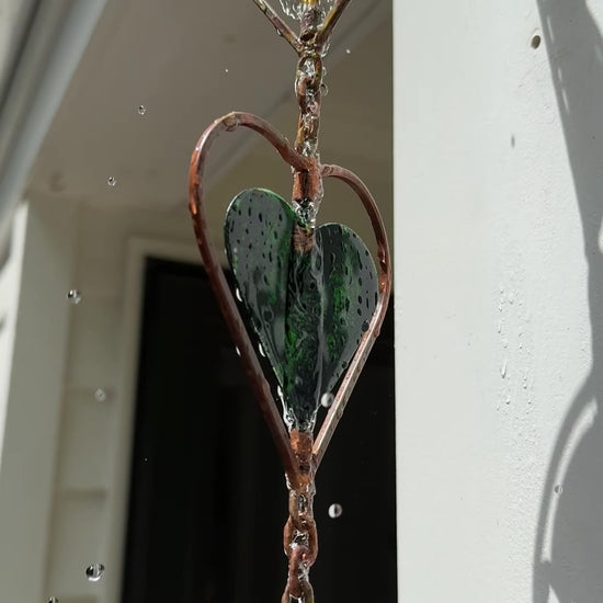 Happy Gardens - Multicolor Heart Rain Chain