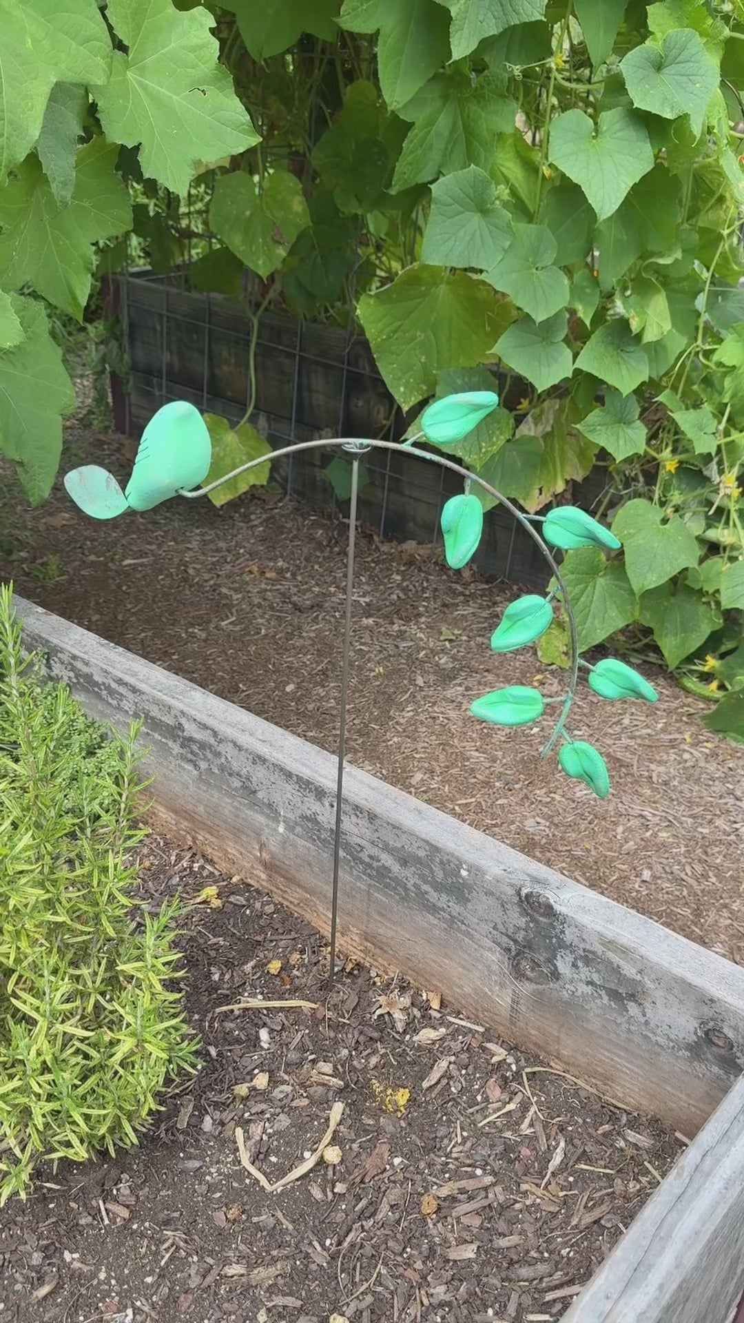Happy Gardens - Teal Bird Garden Balancer
