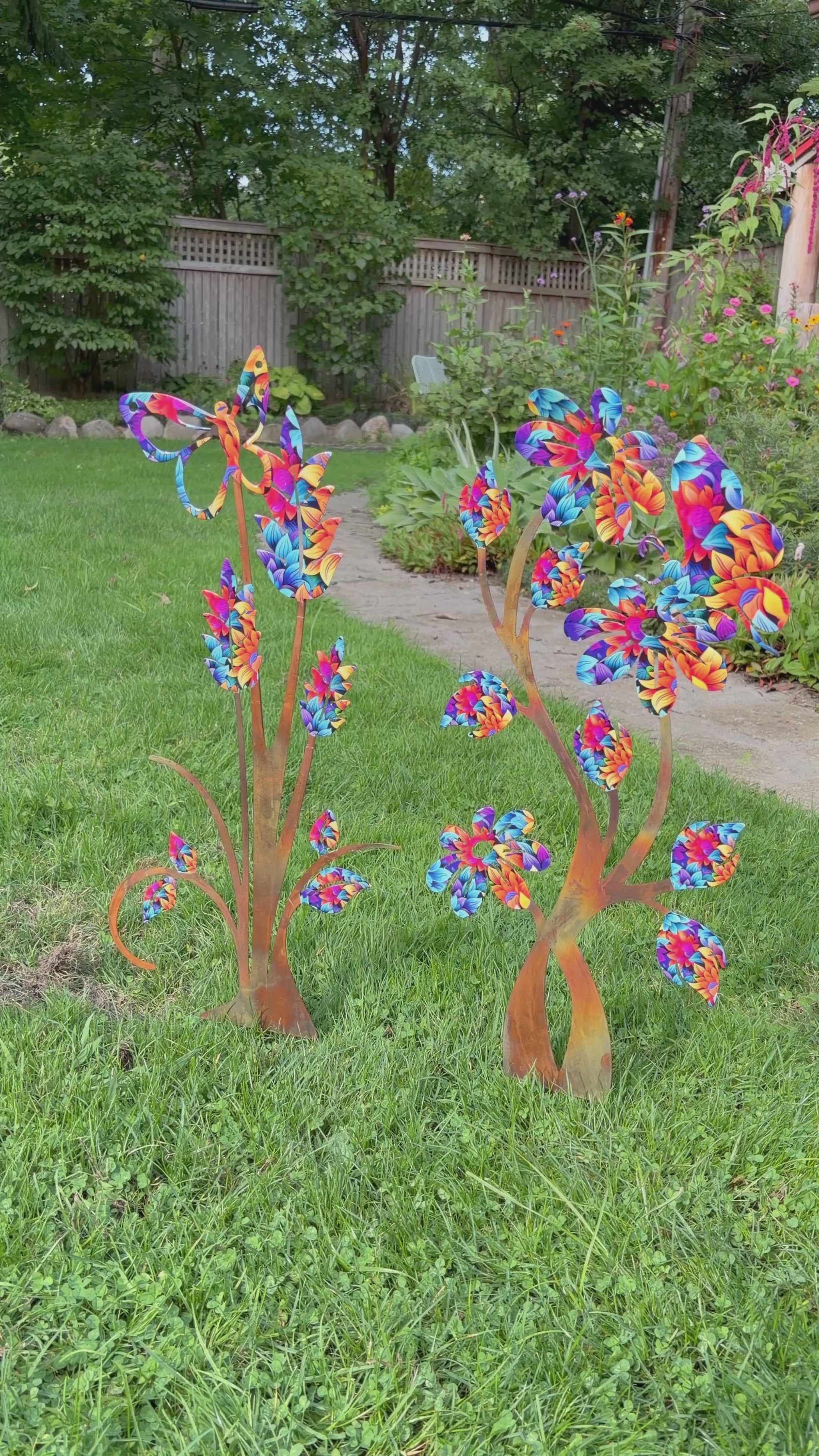 Butterfly on Plant Garden Stake - Happy Gardens