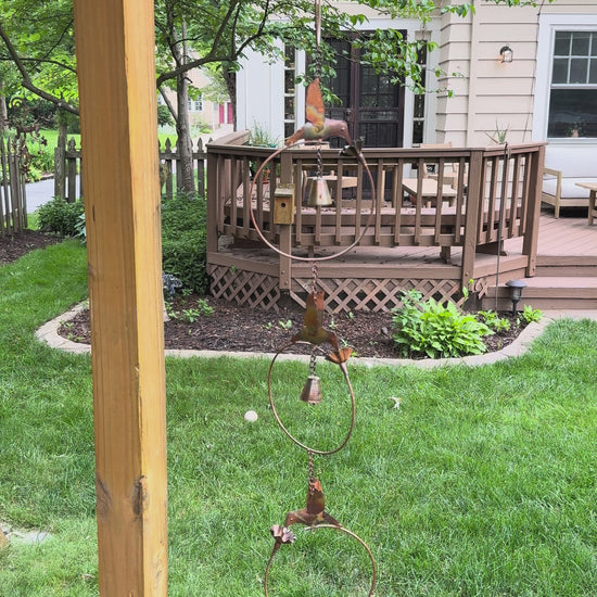 Happy Gardens - Hummingbirds with Flower Ornament