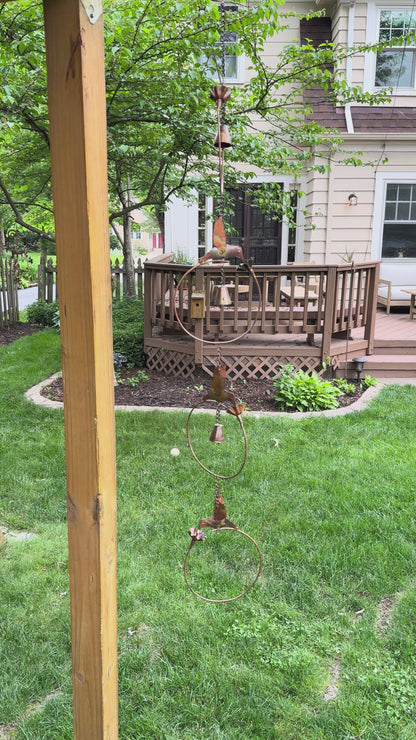 Happy Gardens - Hummingbirds with Flower Ornament