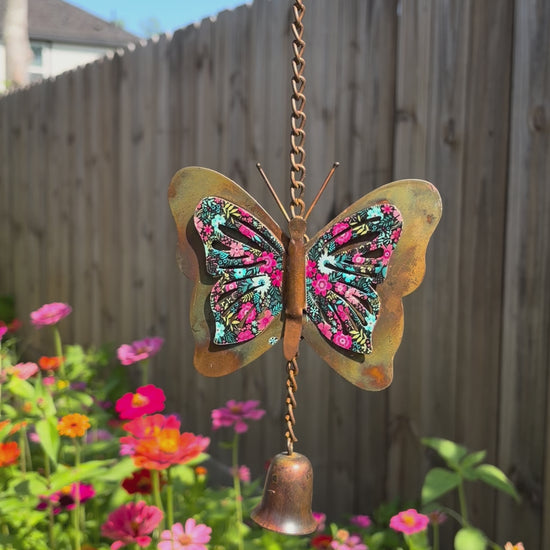 Happy Gardens - Floral Butterfly Hanging Ornament