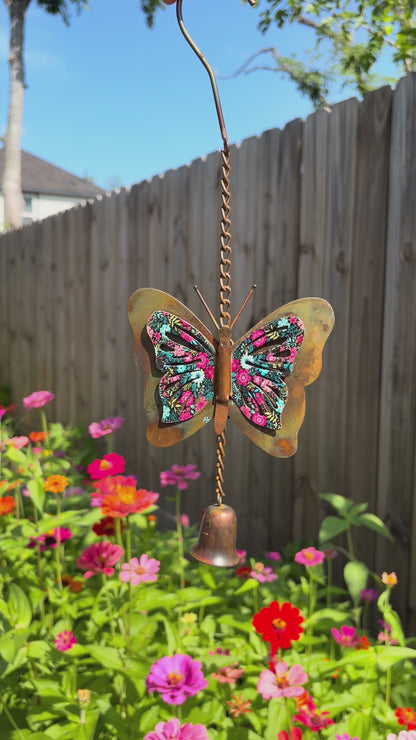Happy Gardens - Floral Butterfly Hanging Ornament