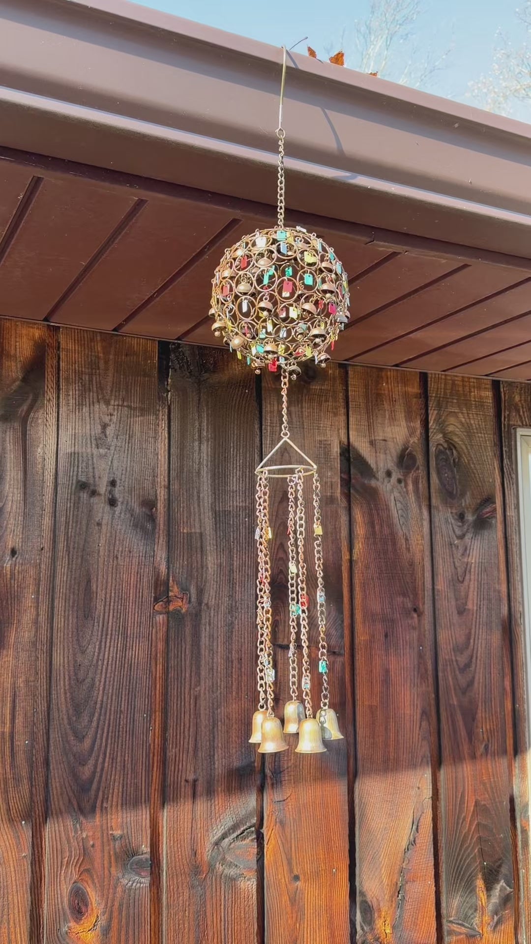 Happy Gardens - Sphere with Dangles Wind Chime