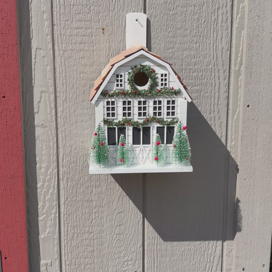Holiday Birdhouse - Happy Gardens