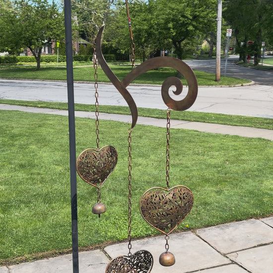 Heart Tree of Life Scroll Wind Chime - Happy Gardens