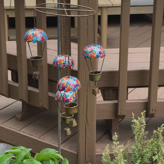 Floral Hot Air Balloon Hanging Mobile - Happy Gardens