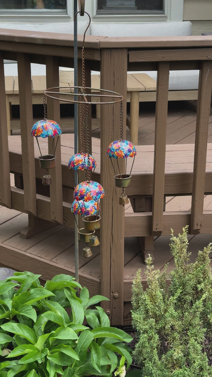 Floral Hot Air Balloon Hanging Mobile - Happy Gardens