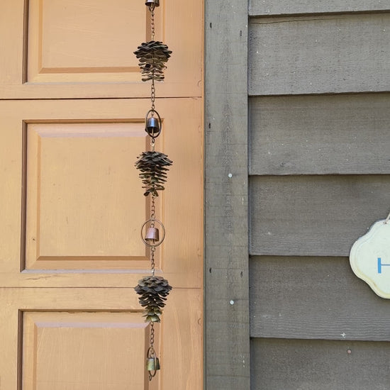 Happy Gardens - Pinecones and Bells Hanging Garden Ornament