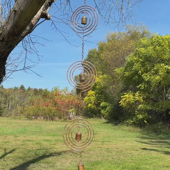 Circle Spiral Hanging Ornament - Happy Gardens