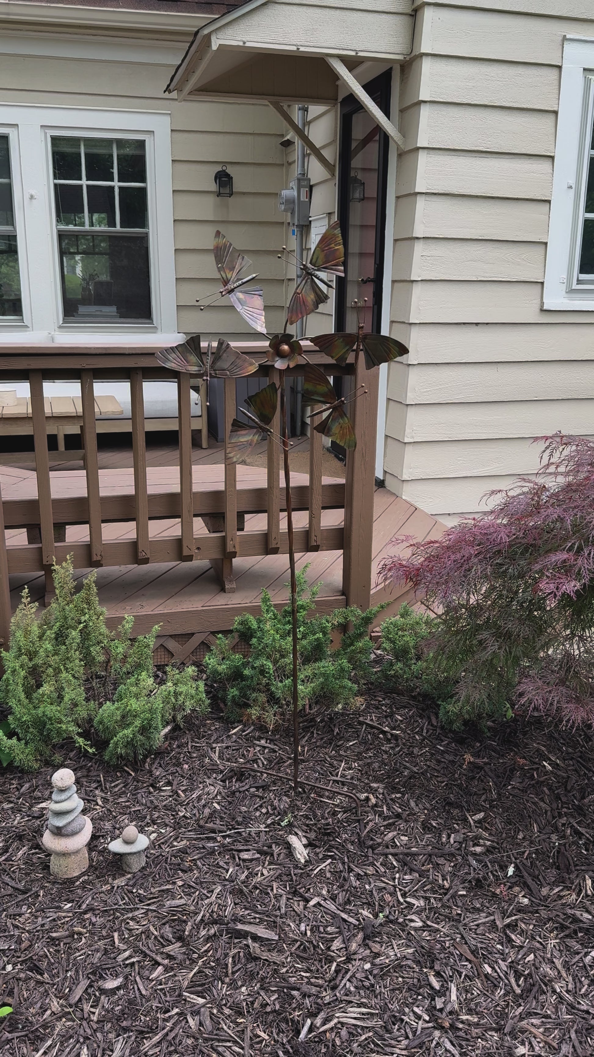 Happy Gardens - Butterflies Wind Spinner