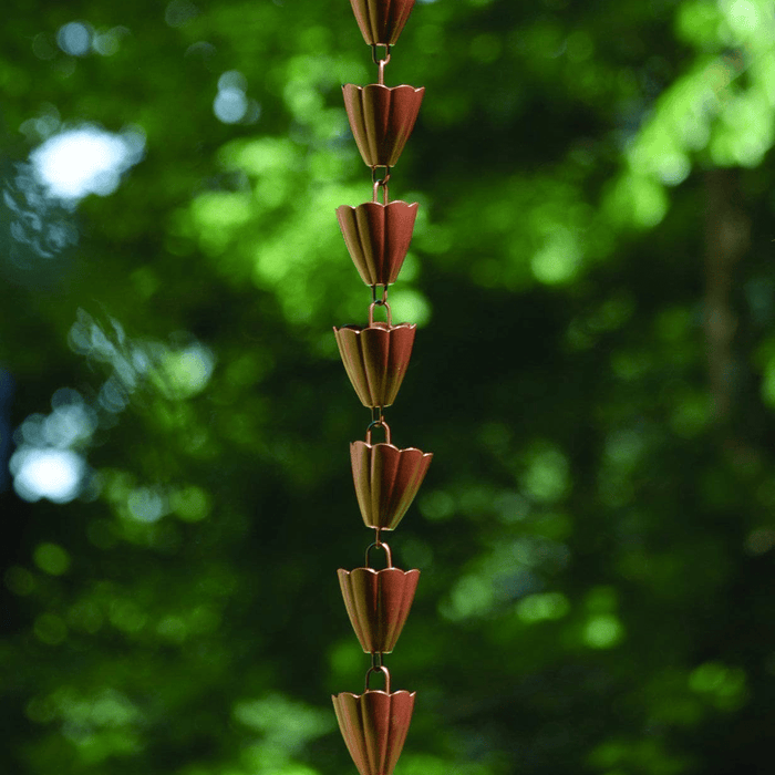 Happy Gardens - Scallop Cup Rain Chain