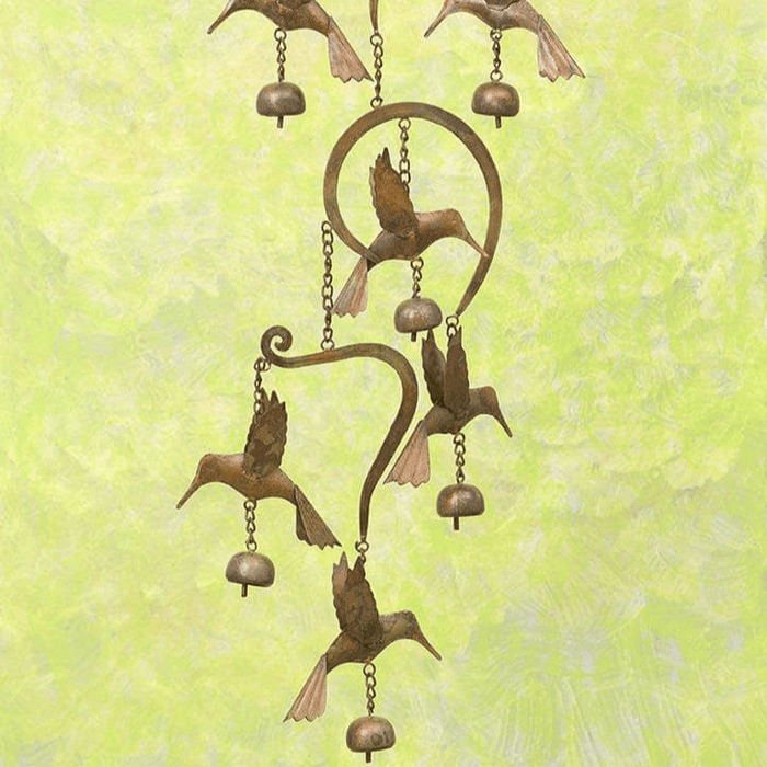 Happy Gardens - Scrollwork Hummingbird Wind Chime