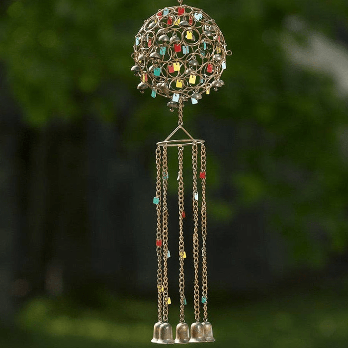 Happy Gardens - Sphere with Dangles Wind Chime