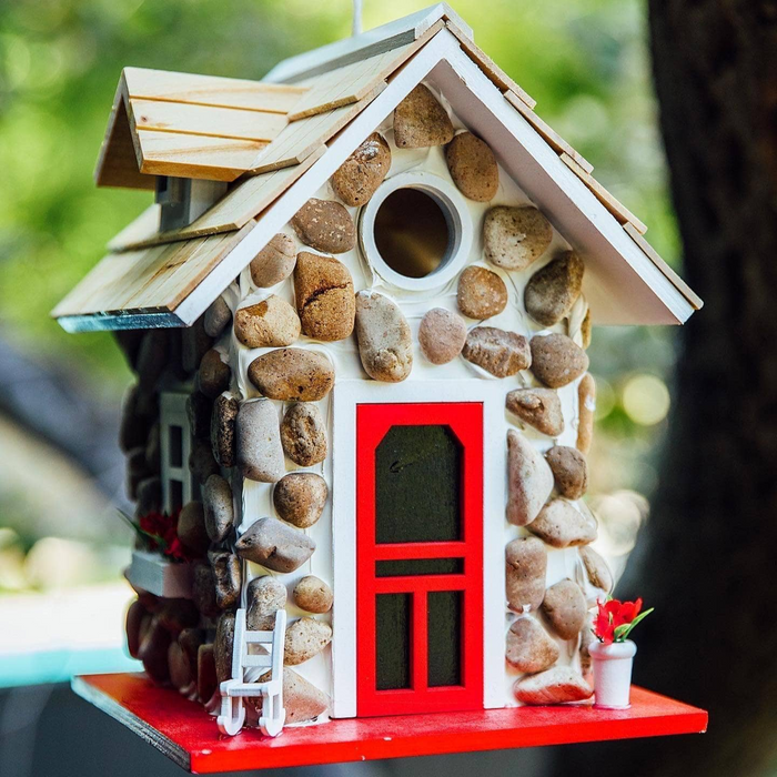 Happy Gardens - Stone Cottage Bird House